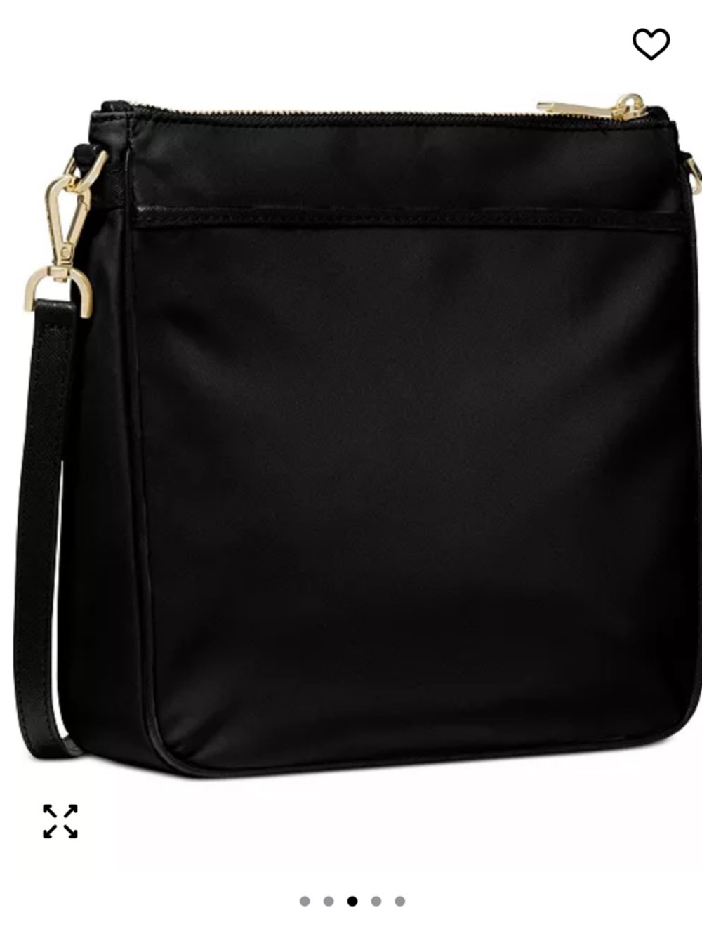 Michael Kors Black Nylon Crossbody with Gold Hardware NWT - Picture 3 of 8